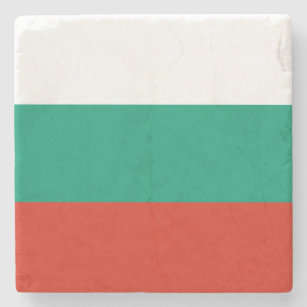 Porta-copo De Pedra Bandeira Búlgara Patriótica