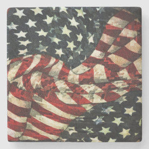 Porta-copo De Pedra Bandeira-Camuflagem americana por Shirley Taylor