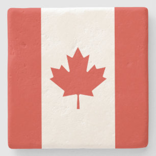 Porta-copo De Pedra Bandeira Canadiana (Maple Leaf) (Canadá)