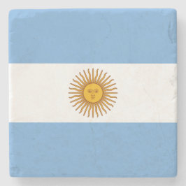 Porta-copo De Pedra Bandeira da Argentina