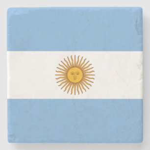 Porta-copo De Pedra Bandeira da Argentina