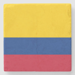 Porta-copo De Pedra Bandeira da Colômbia