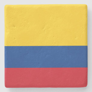 Porta-copo De Pedra Bandeira da Colômbia