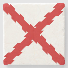 Porta-copo De Pedra Bandeira da Cruz de Borgonha