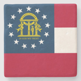 Porta-copo De Pedra Bandeira da Geórgia (Estado dos EUA)