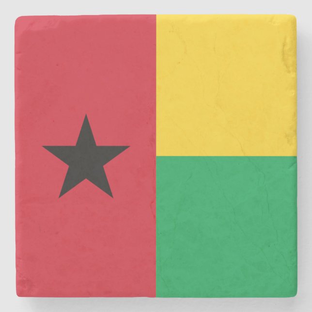 Porta-copo De Pedra Bandeira da Guiné-Bissau (Frente)