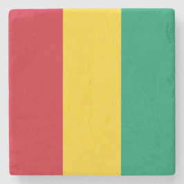 Porta-copo De Pedra Bandeira da Guiné (país africano)