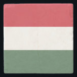 Porta-copo De Pedra Bandeira da Hungria<br><div class="desc">Bandeira patriótica da Hungria.</div>
