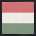 Porta-copo De Pedra Bandeira da Hungria<br><div class="desc">Bandeira Patriótica da Hungria.</div>