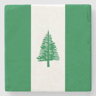 Porta-copo De Pedra Bandeira da Ilha Norfolk