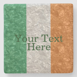 Porta-copo De Pedra Bandeira da Irlanda - Desenhada