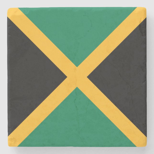 Porta-copo De Pedra bandeira da Jamaica (Frente)