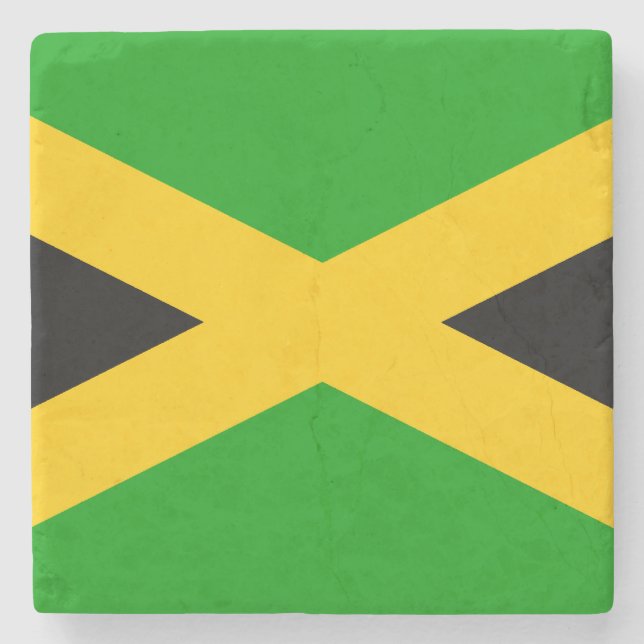 Porta-copo De Pedra Bandeira da Jamaica (Frente)