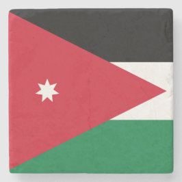 Porta-copo De Pedra Bandeira da Jordânia