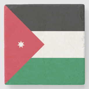 Porta-copo De Pedra Bandeira da Jordânia