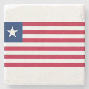 Porta-copo De Pedra Bandeira da Libéria (Libéria)