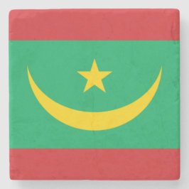 Porta-copo De Pedra Bandeira da Mauritânia