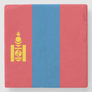 Porta-copo De Pedra Bandeira da Mongólia