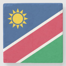 Porta-copo De Pedra Bandeira da Namíbia (África Austral)