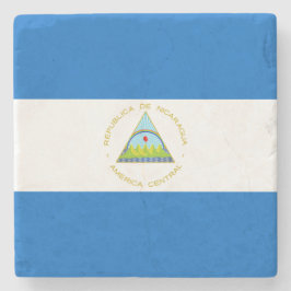 Porta-copo De Pedra Bandeira da Nicarágua