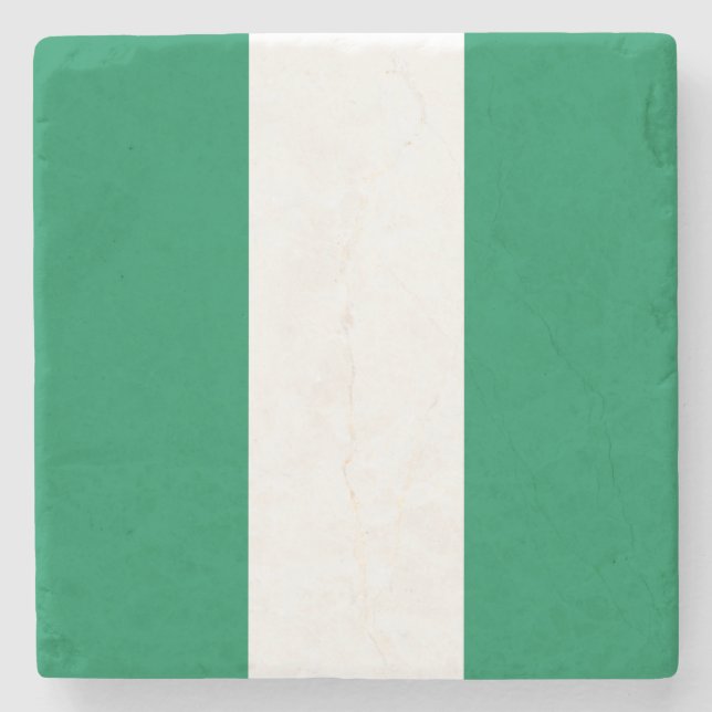Porta-copo De Pedra Bandeira da Nigéria (Frente)