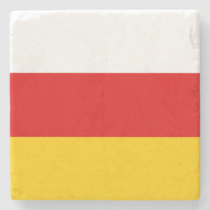 Porta-copo De Pedra Bandeira da Ossétia do Sul