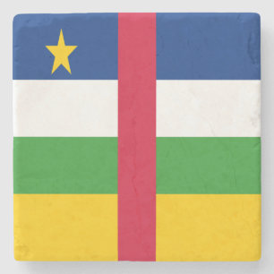 Porta-copo De Pedra Bandeira da República Centro-Africana
