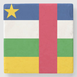 Porta-copo De Pedra Bandeira da República Centro-Africana (RCA)