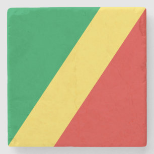 Porta-copo De Pedra Bandeira da República do Congo