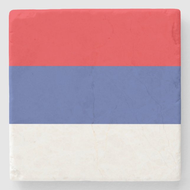 Porta-copo De Pedra Bandeira da República Sérvia (Frente)