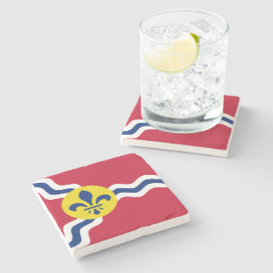 Porta-copo De Pedra Bandeira da Rua Louis, Missouri