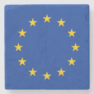 Porta-copo De Pedra Bandeira da União Europeia