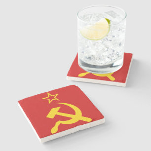 Porta-copo De Pedra Bandeira da URSS - Bandeira da União Soviética