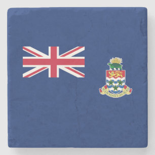 Porta-copo De Pedra Bandeira das Ilhas Cayman