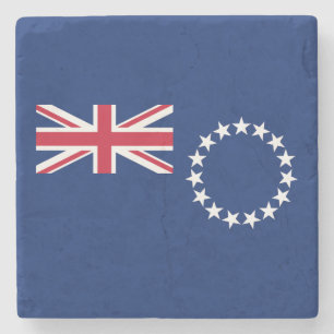 Porta-copo De Pedra Bandeira das Ilhas Cook