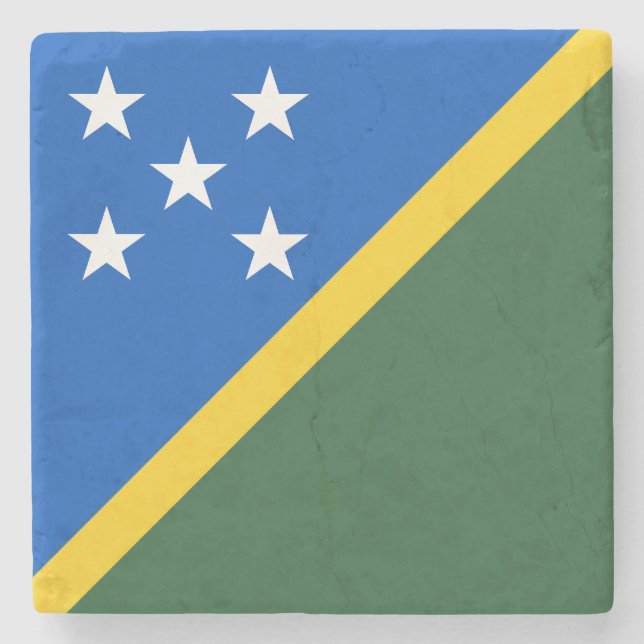 Porta-copo De Pedra Bandeira das Ilhas Salomão (Frente)