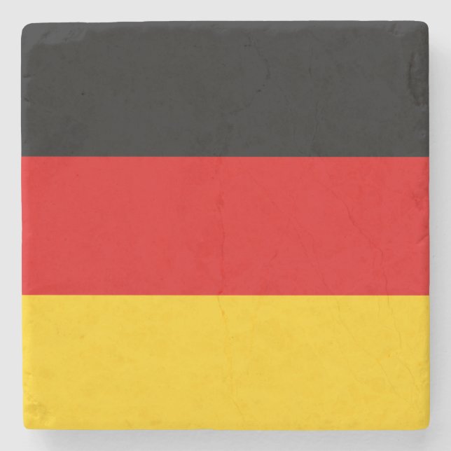 Porta-copo De Pedra Bandeira de Alemanha (Frente)