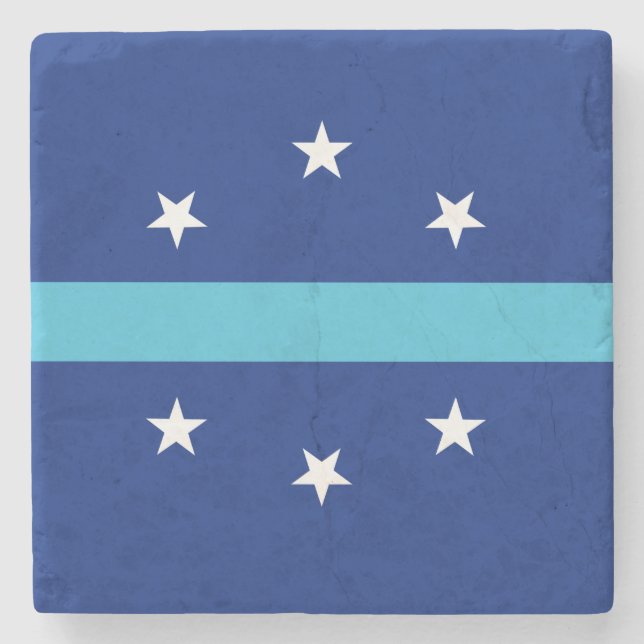 Porta-copo De Pedra Bandeira de Anaheim, Califórnia (Frente)