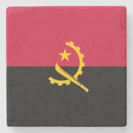 Porta-copo De Pedra Bandeira de Angola