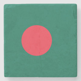 Porta-copo De Pedra Bandeira de Bangladesh