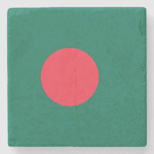 Porta-copo De Pedra Bandeira de Bangladesh