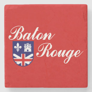 Porta-copo De Pedra Bandeira de Baton Rouge (Louisiana)