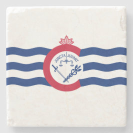 Porta-copo De Pedra Bandeira de Cincinnati (Ohio)