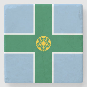 Porta-copo De Pedra Bandeira de Derbyshire (Condado de England, Reino 