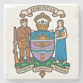 Porta-copo De Pedra Bandeira de Edmonton (Alberta, Canadá)