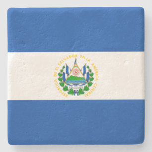 Porta-copo De Pedra Bandeira de El Salvador