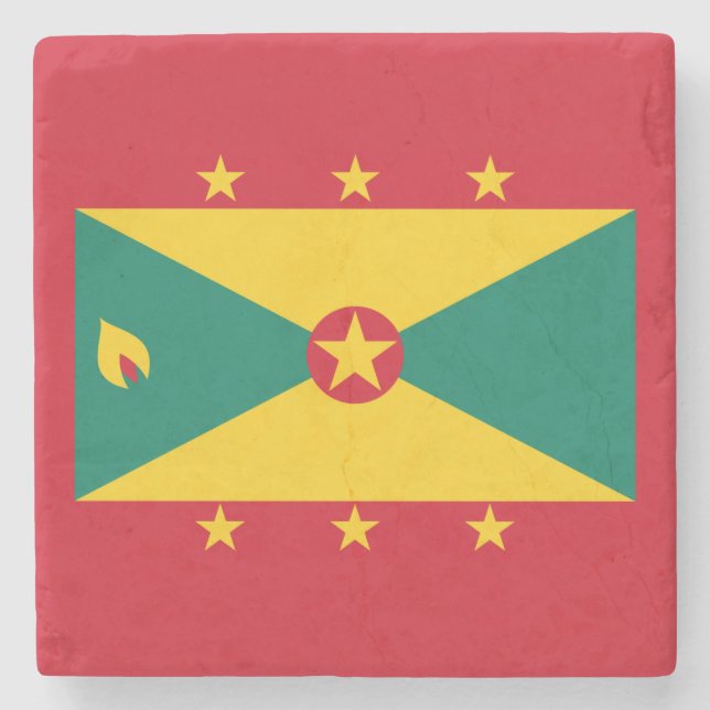 Porta-copo De Pedra Bandeira de Granada (Frente)