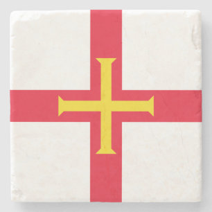 Porta-copo De Pedra Bandeira de Guernsey