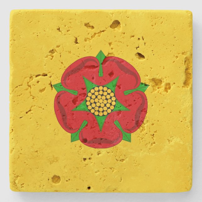 Porta-copo De Pedra Bandeira de Lancashire (Frente)