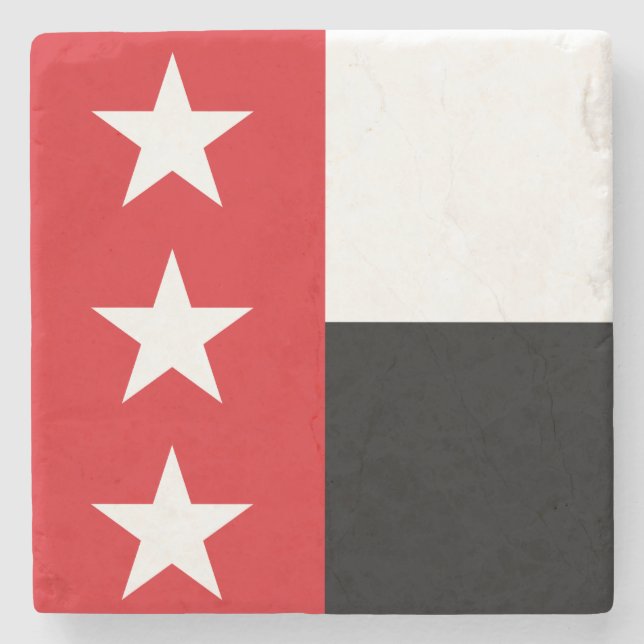 Porta-copo De Pedra Bandeira de Laredo (Texas) (Frente)